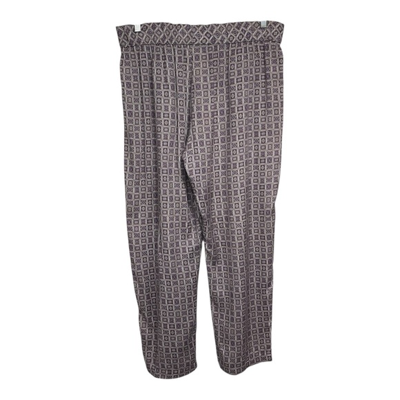 Raquel Allegra Easy Pants Trousers Sz 2 Blue Foulard High Rise Elastic Waistband - Picture 13 of 13